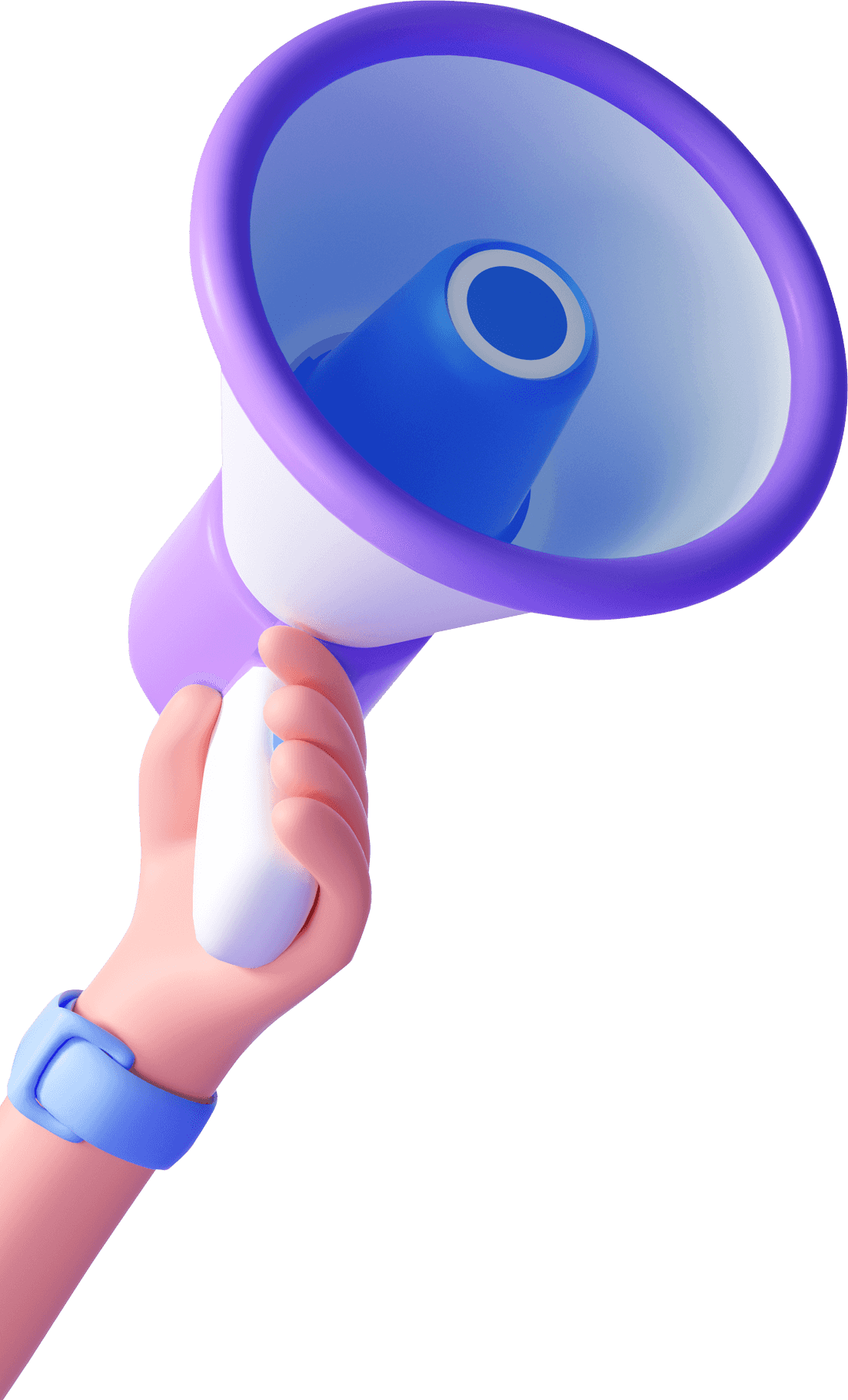 Megaphone Graphic - Techzex Developer Hiring Banner