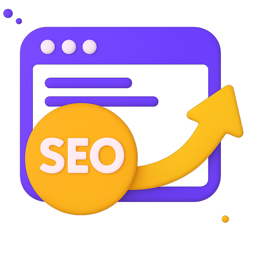 SEO optimized web pages icon