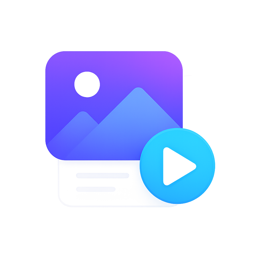 Photo and video gallery icon