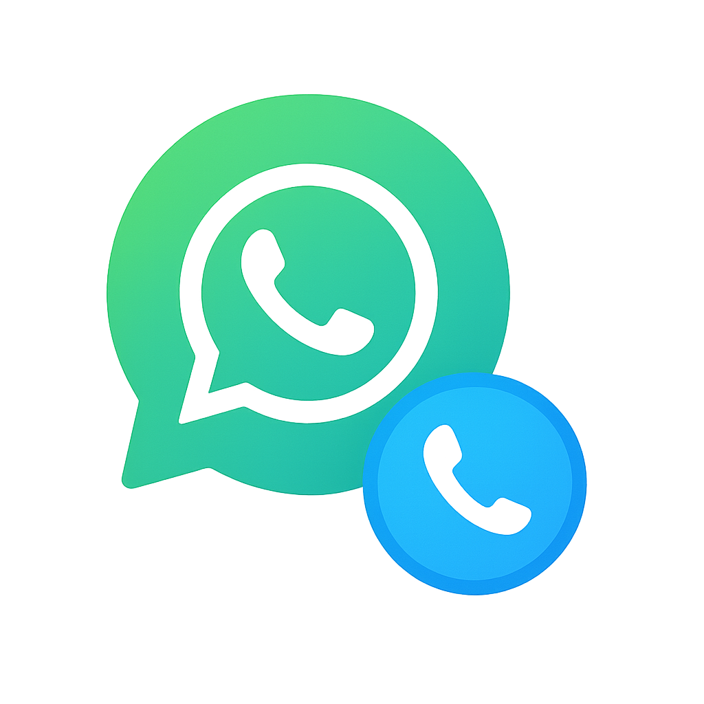 WhatsApp and phone call integration icon