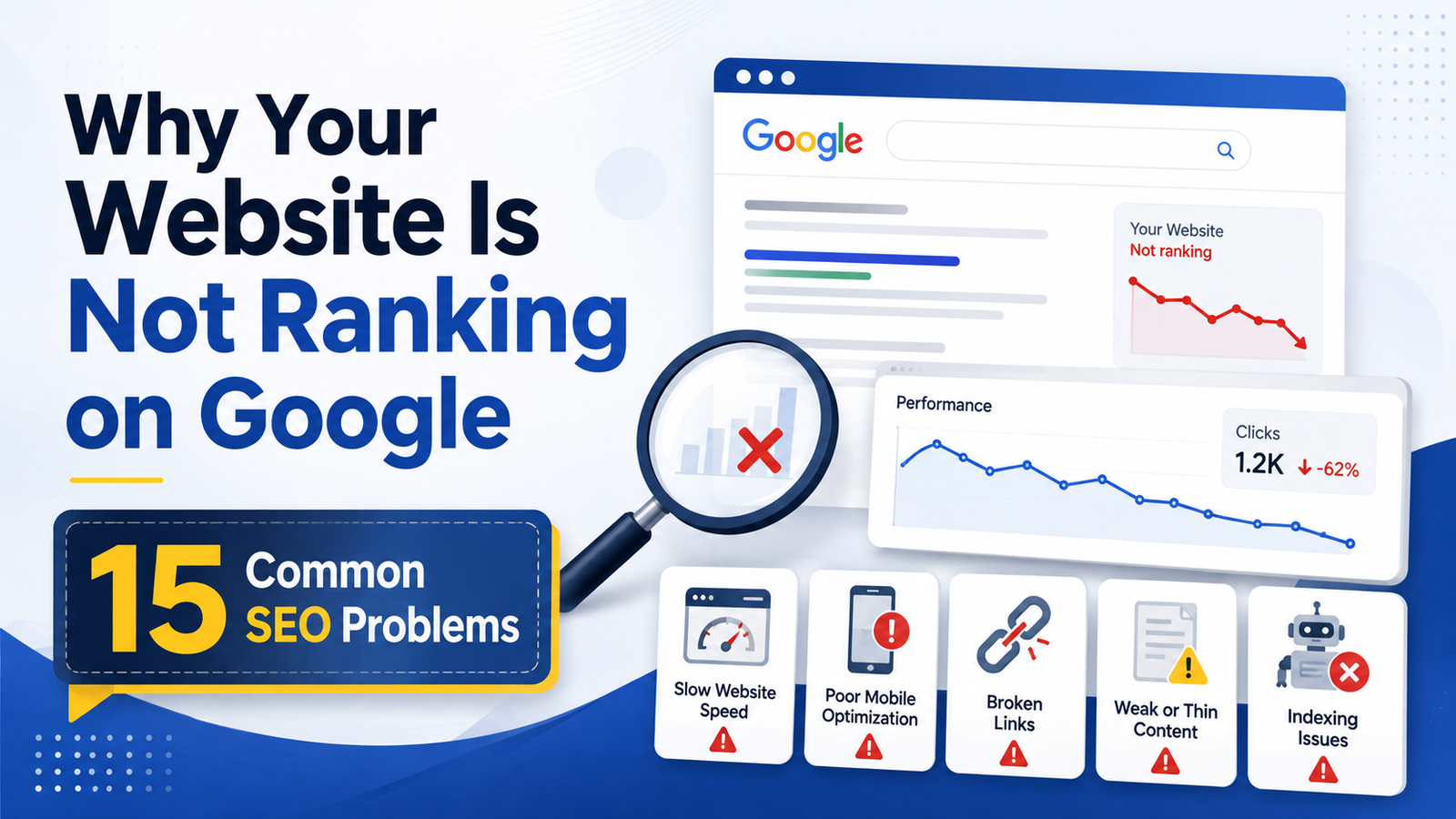 Why Your Website Is Not Ranking on Google: 15 Common SEO Problems